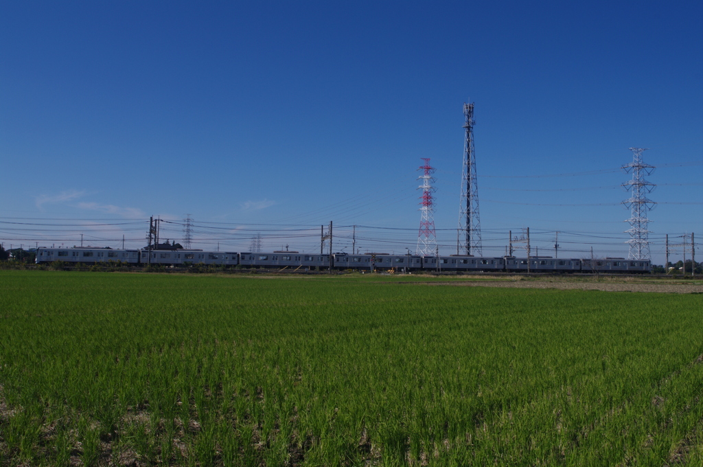お写ん歩(24)-1（青空×電車）