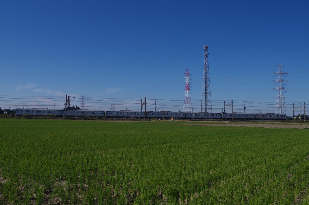 お写ん歩(24)-1（青空×電車）