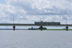 お出かけ(246)-2（電車@常陸利根川）
