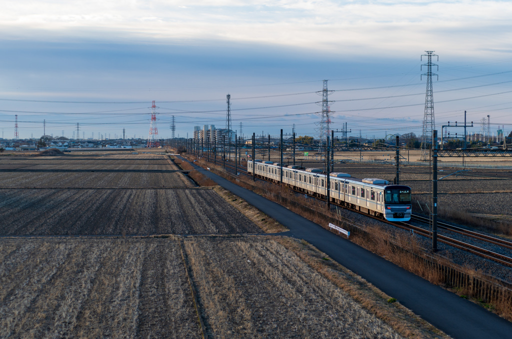 お写ん歩(53)-1（曇り×電車）