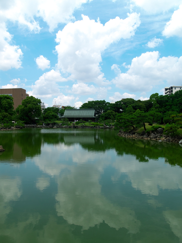お出かけ(151)-1（庭園×雲×青空@清澄庭園）