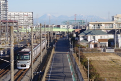 お写ん歩(59)-2（電車×山々）