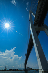 夏の新湊大橋