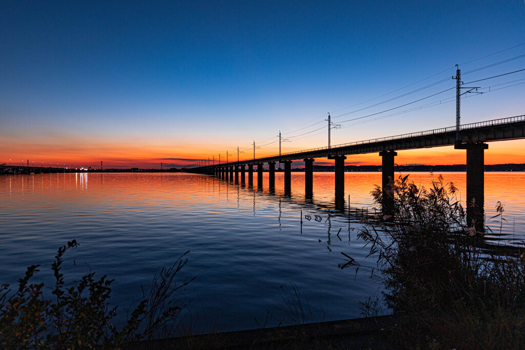 夕暮れの風景。