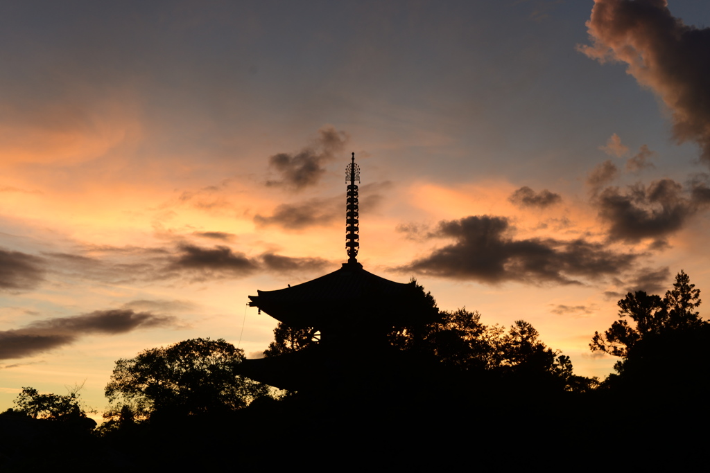 法輪寺朝