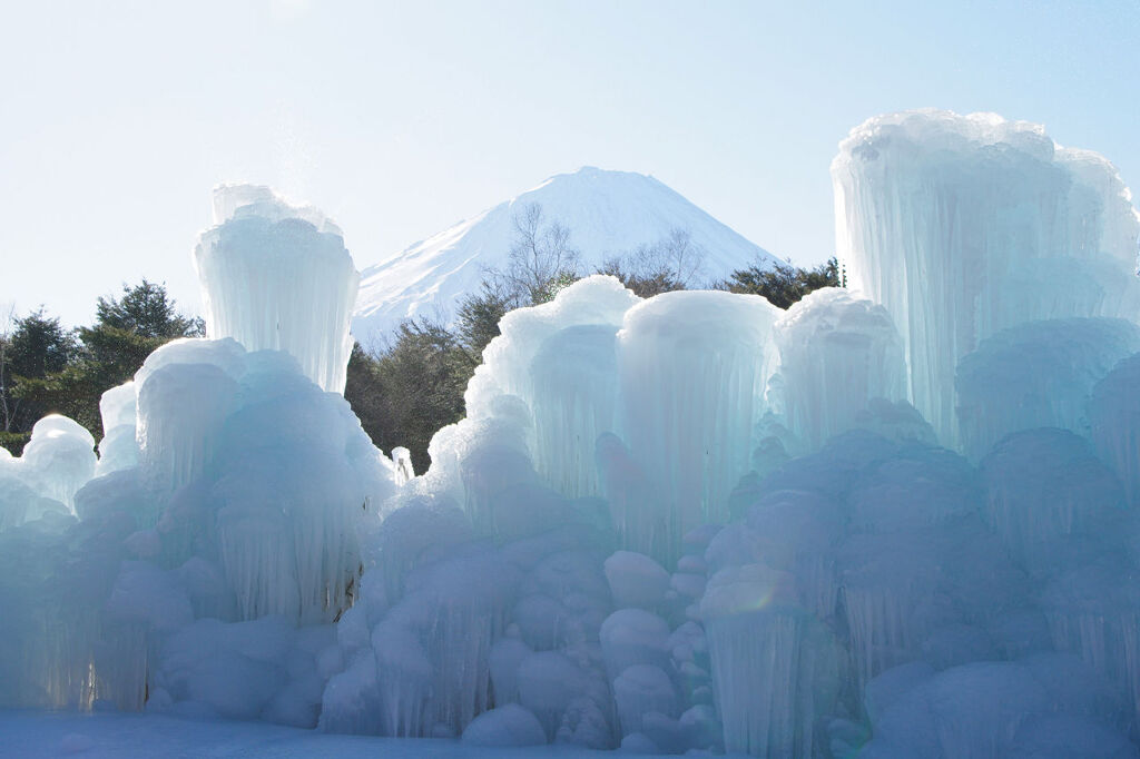 西湖の樹氷