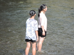 夏は川・・
