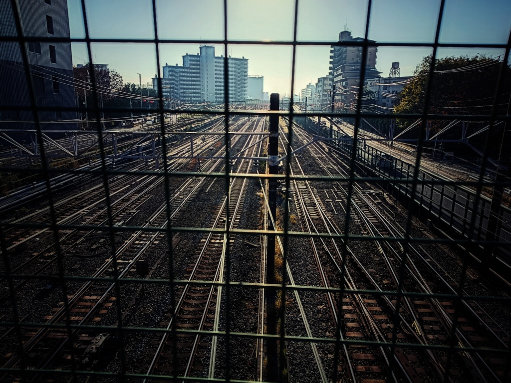 線路を眺めて