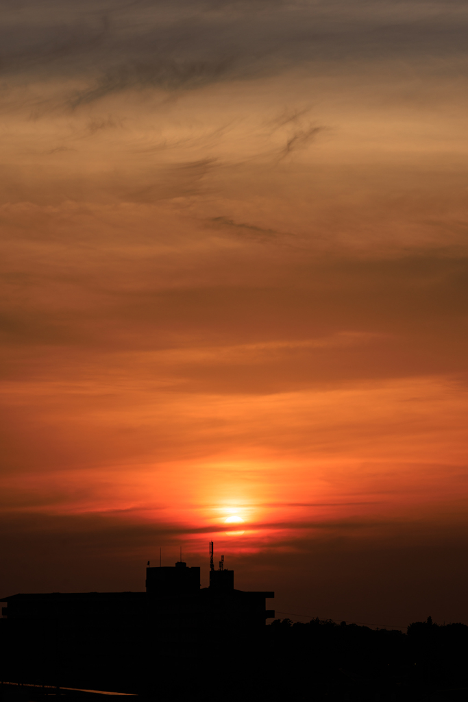 自宅屋上夕焼け　その３