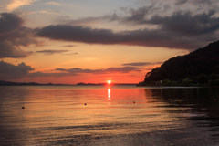 上戸浜 夕焼け