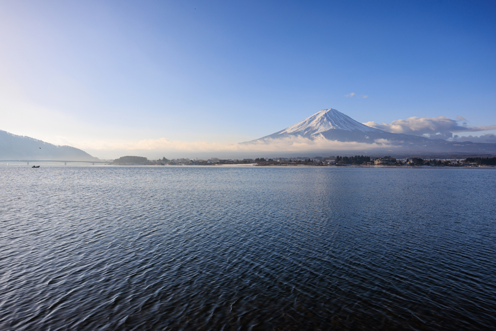 河口湖の朝