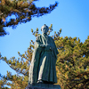 桂浜にて 坂本龍馬像