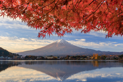 産屋ヶ崎 朝焼けに染まる