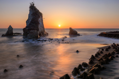 雀島 日の出後 長秒で