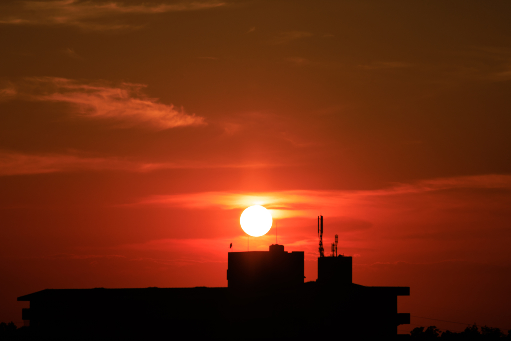 屋上夕焼け　その３