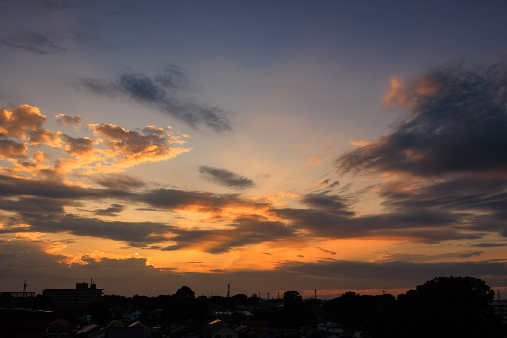 自宅屋上夕焼け その２