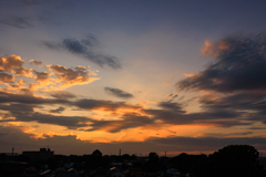 自宅屋上夕焼け その２