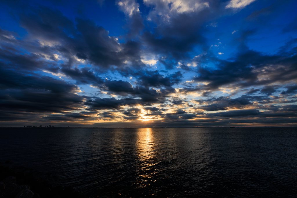 高洲海浜公園 日の出