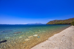 猪苗代湖と磐梯山　１４ｍｍで