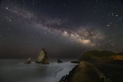 雀島天の川 (炙り出し）