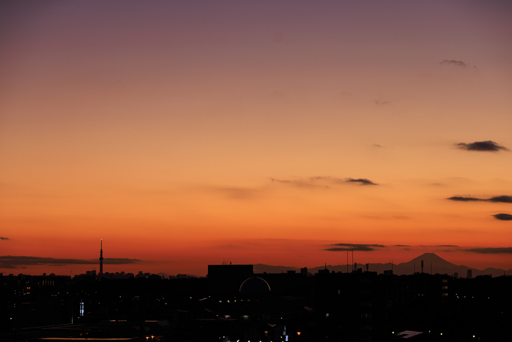 今年最初の屋上夕焼け　その４