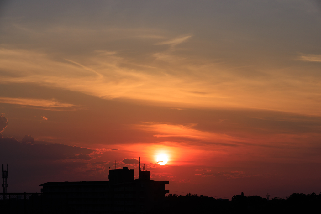 シリーズ 屋上夕焼け グラデーション
