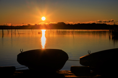 ボートのシルエット