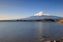 河口湖と富士山　長秒で～