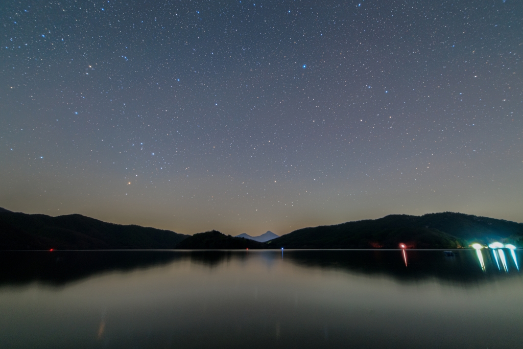 桧原湖の星空　その１