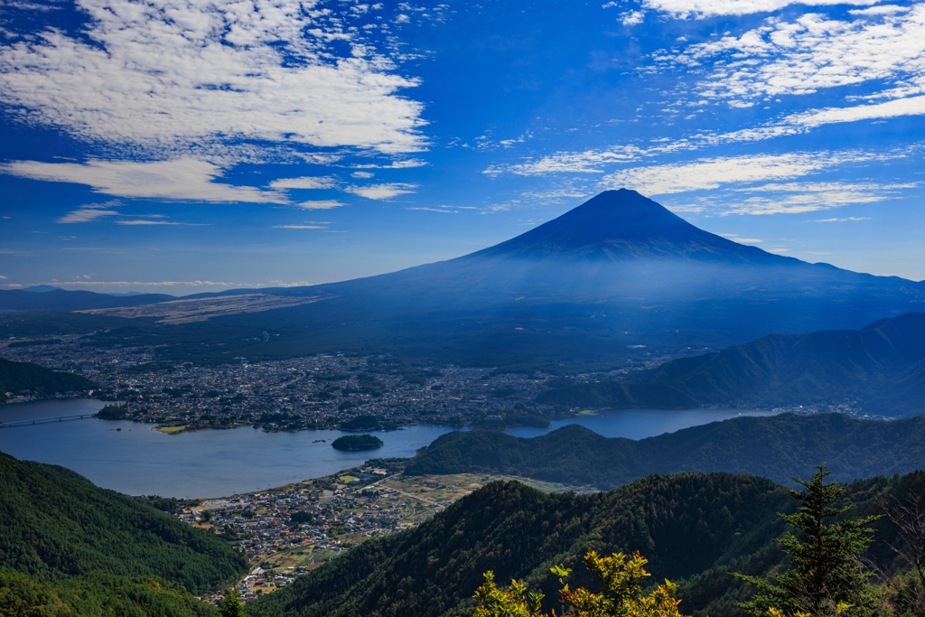 富士山と河口湖　ＦUJIYAMAツインテラス