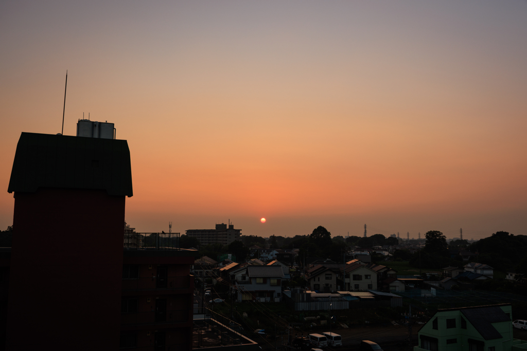 シリーズ 屋上夕焼けその１