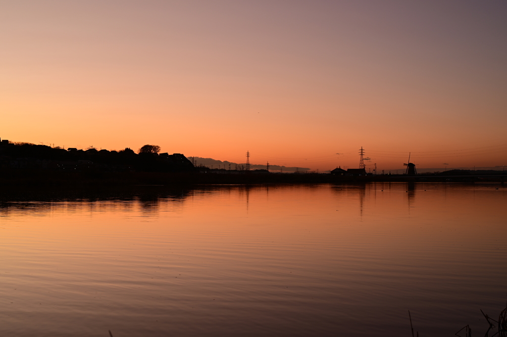 River in Sunset