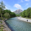 梓川と焼岳