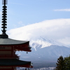 浅間神社からの富士山