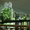 川崎工場夜景…扇橋から…