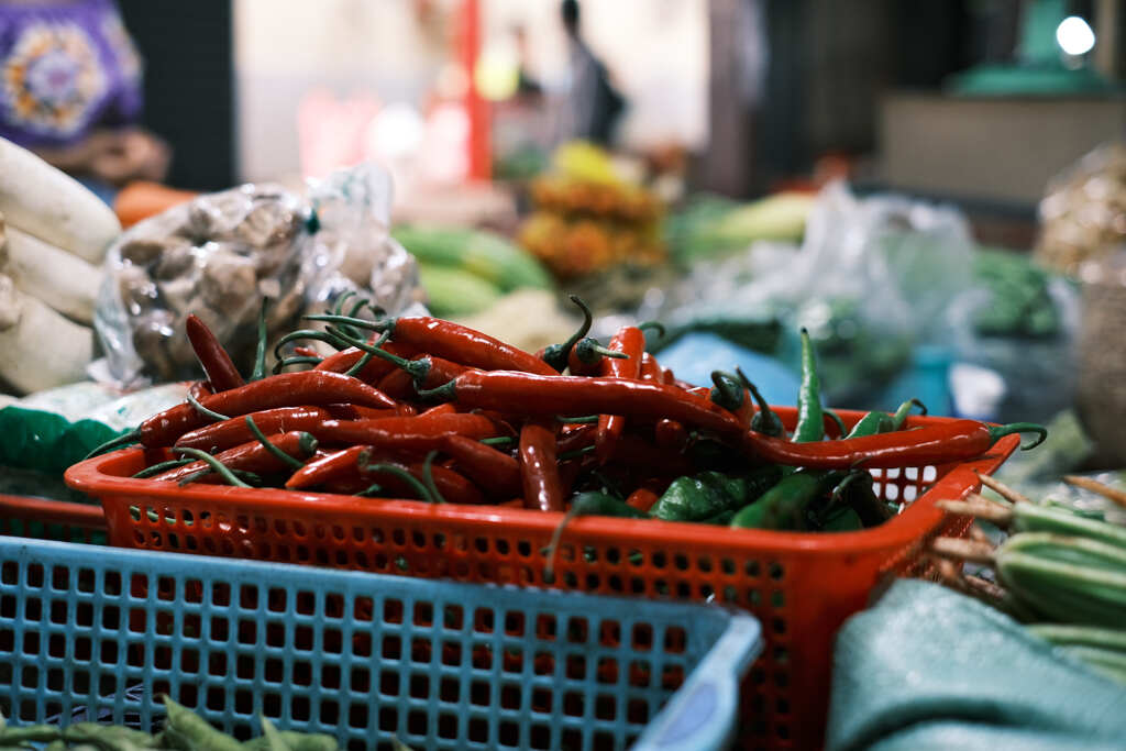 カンボジア生活　野菜屋