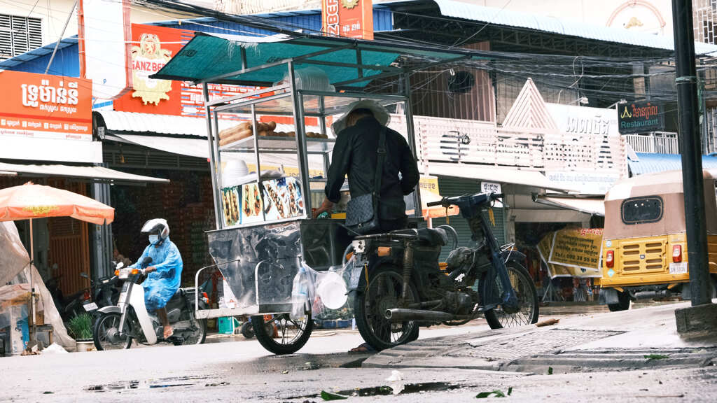 バゲット売りの青年