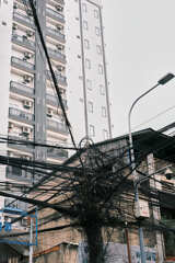 カンボジア蜘蛛巣配線２