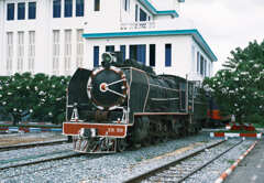 カンボジアの蒸気機関車１