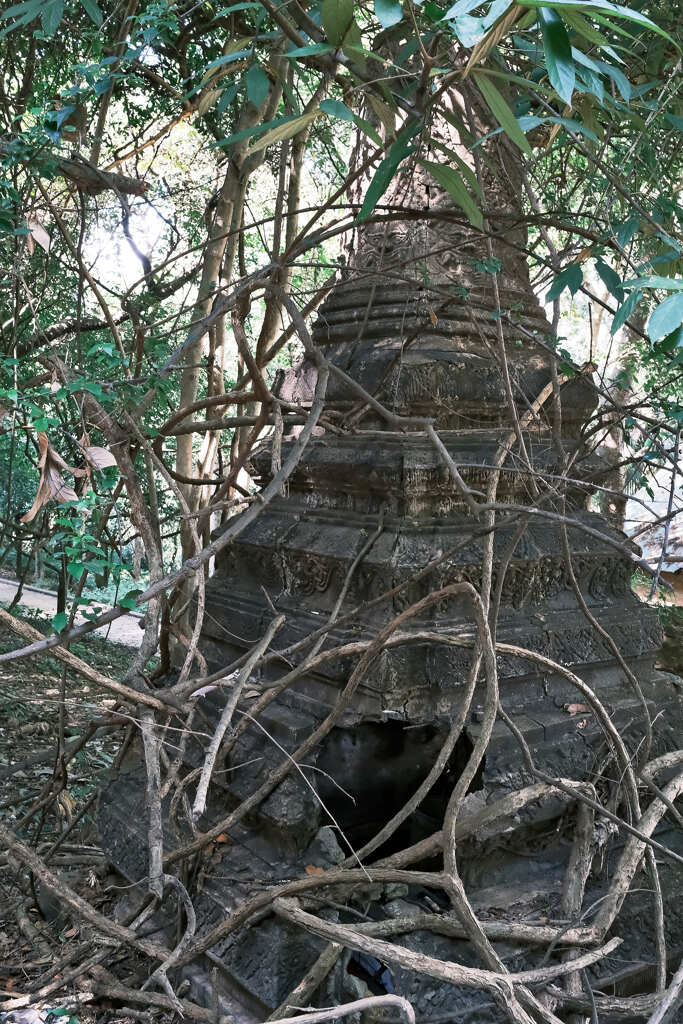 破壊を免れた仏塔（ポルポト）