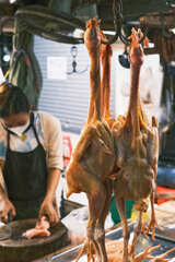 カンボジア生活　鶏肉屋