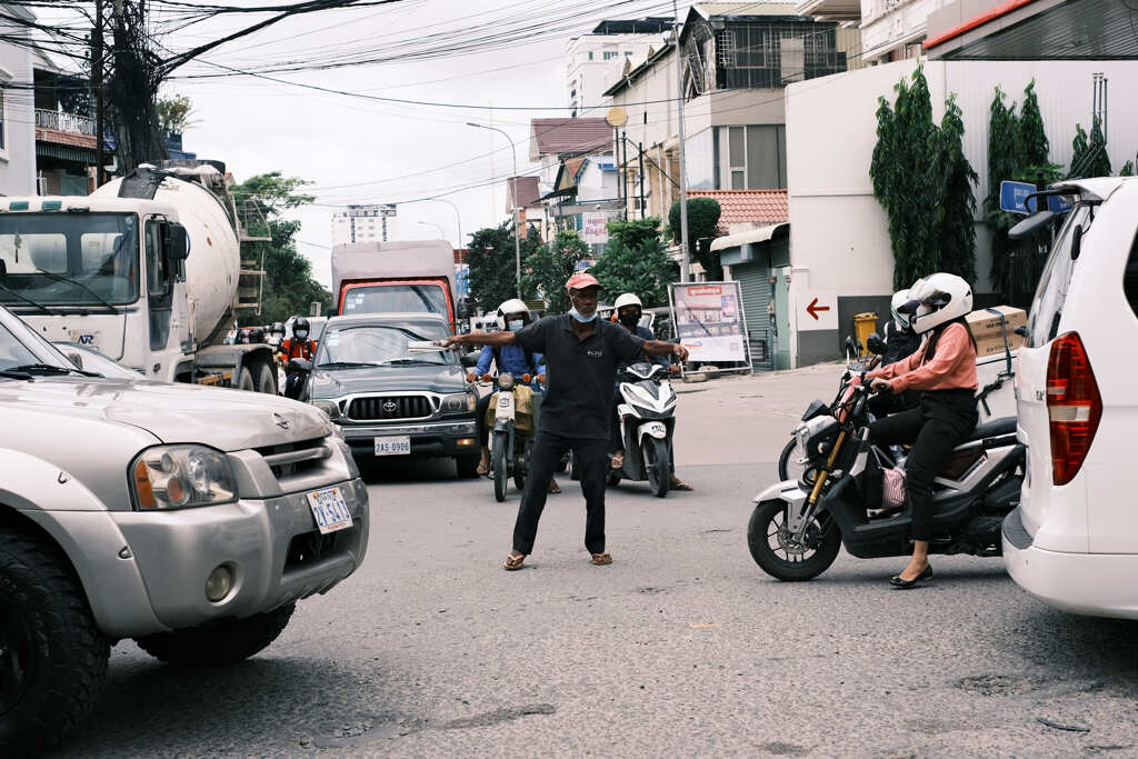 交通整理のおじさん