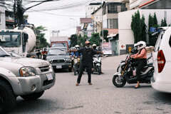 交通整理のおじさん