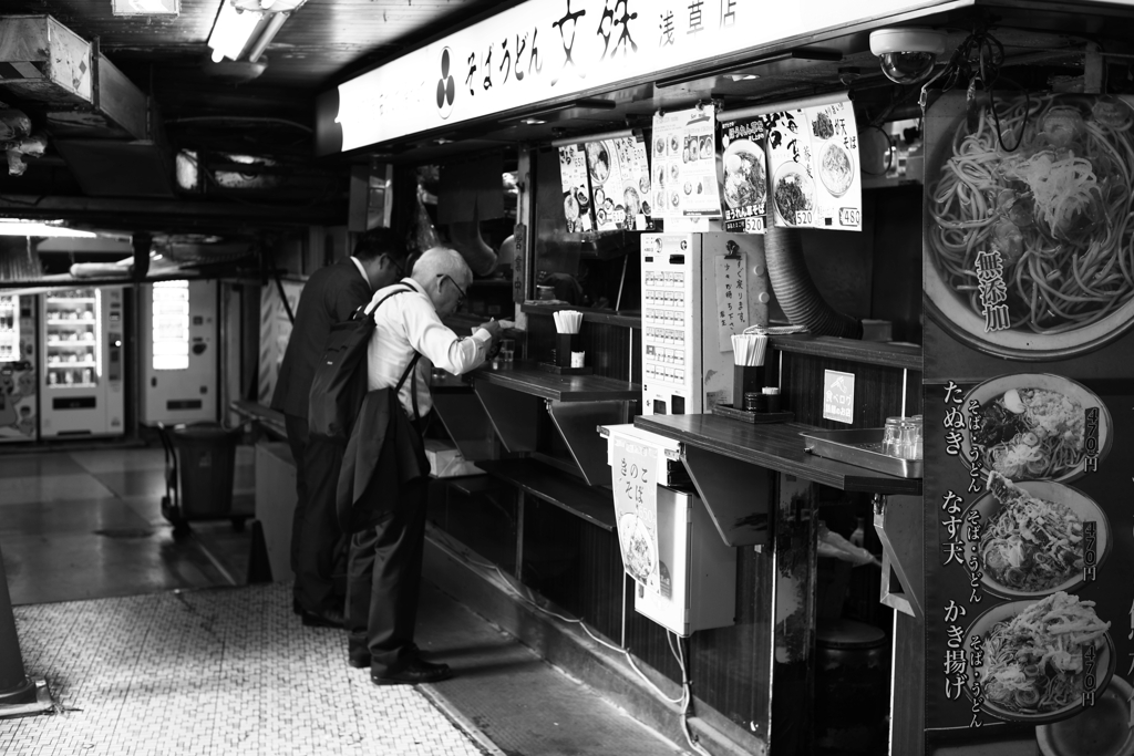 東京浅草 駅地下 駅蕎麦