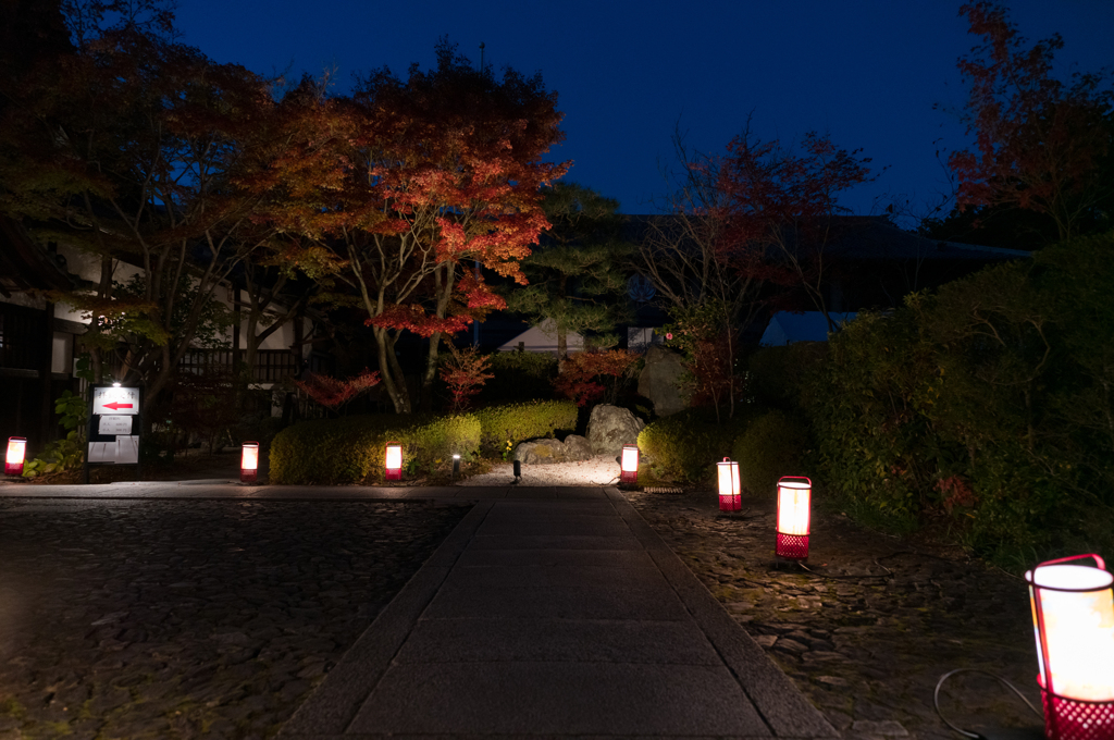 天得院入口より