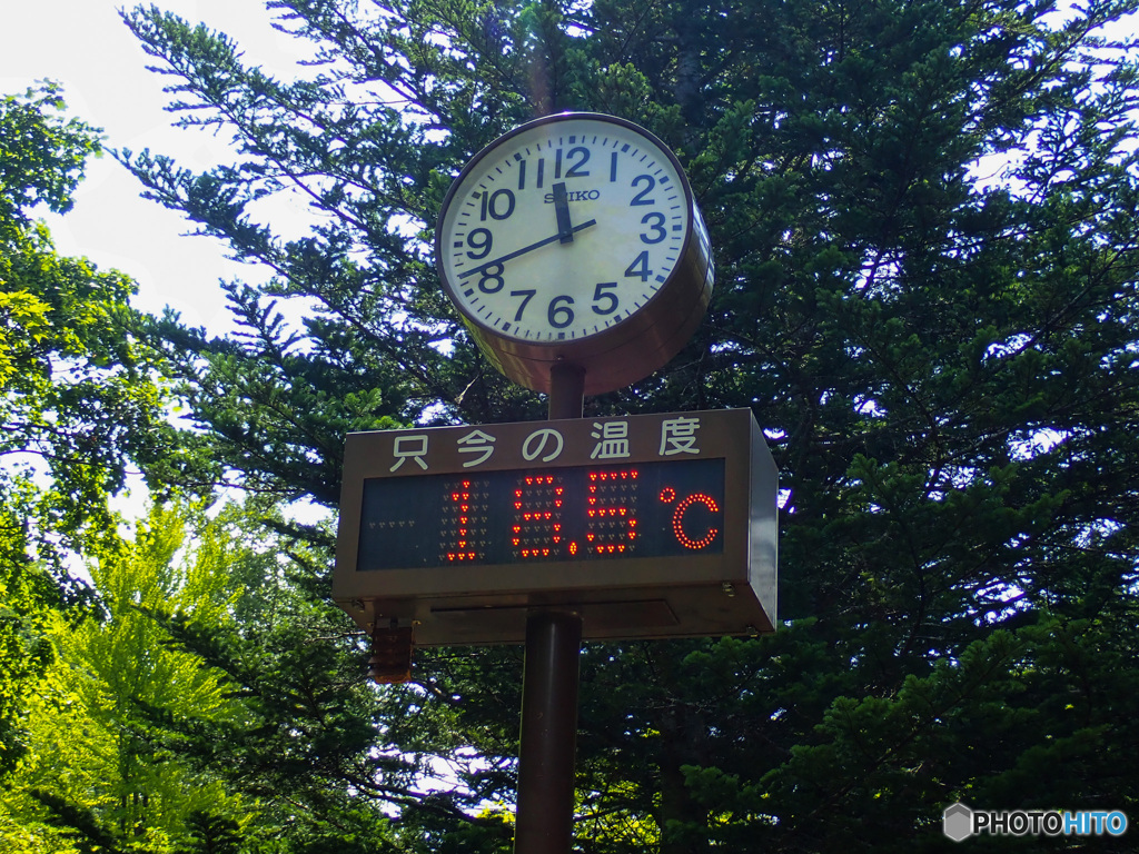 オリンピックが、あと1週間あとだったらなあ。今日の札幌市郊外の気温です。