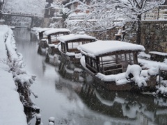 雪の八幡堀　その２