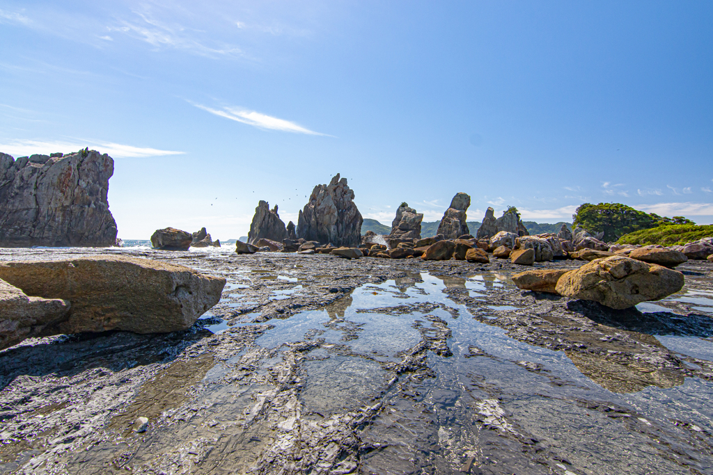 波の彫刻＠和歌山県