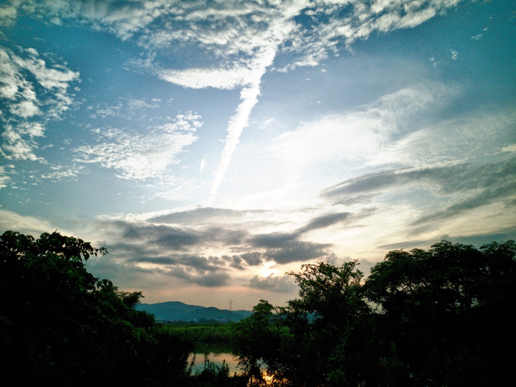ひこうき雲。