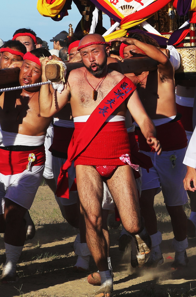 パフォーマンス･･･一の宮祭りにて